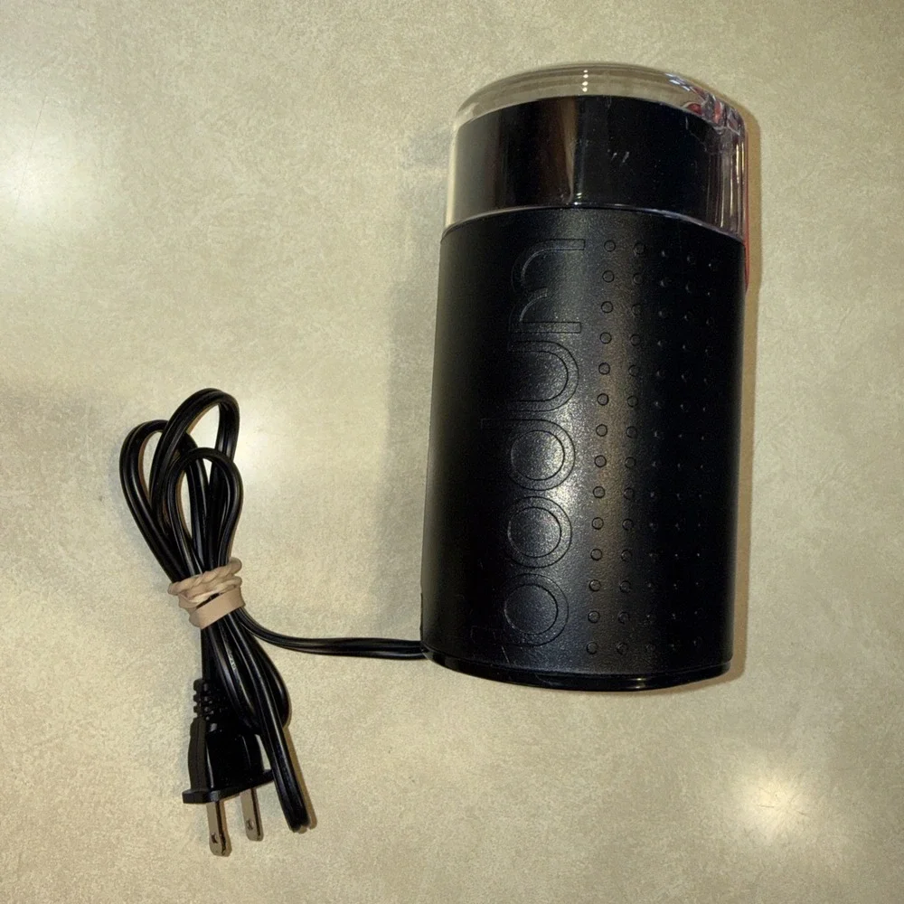 Bodum Bistro‎ Electric Coffee Grinder 11160‑3 Black & Red Swiss Design